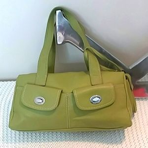Nine West Leather Purse with Matching hung coin purse Green Leather Purse